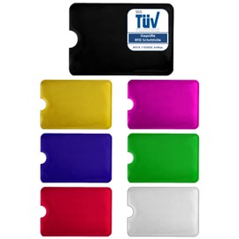 RFID protective case, TÜV tested, NFC blocker, credit card, bank EC card shielding, Pink, rfid wallet