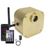 AZIMOM Bluetooth/RF Control 16W Twinkle Fiber Optic Light Source RGBW
