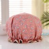 4 Pcs Shower Caps Reusable Shower Caps Double Waterproof Shower