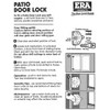 ERA Saracen Patio Door Lock in White
