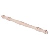 Mxfans 4 Pieces Unfinished Wood Natural Cutout Wooden Spindle 27.5cm
