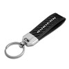 iPick Image 100% Real Carbon Fiber Leather Strap Key Chain