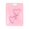 Kiyohara OSH-02 Carabiner Heart 2-piece Set, Inner Diameter 1.4 inches