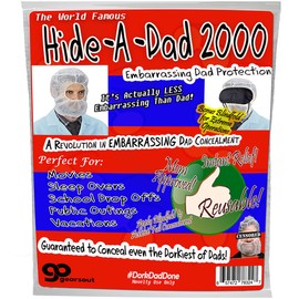 Gears Out Hide a Dad 2000 - Technology for Embarrassing Dads - Hide Your Dad Now - Perfect for Movies and Public Outings - Revolutionary Teen Technology - One Size Fits Most