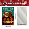 Christmas Garden Flag 12x18 Inch Black Santa Choir Yard Decor