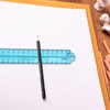 Folding Ruler,30cm Foldable Ruler 15cm Clear Ruler Stationery Ruler Transparent