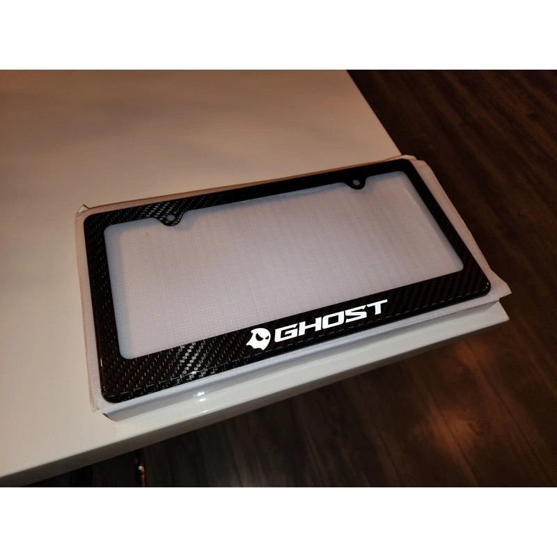 racing license plate frame Ghost Logo Street Racing Carbon Fiber