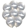 Shark Latex Balloons (16 pcs) by Nerdy Words for Under