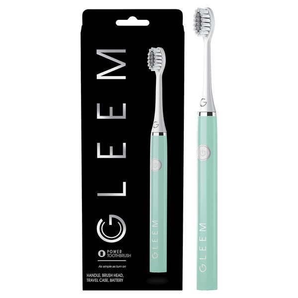 Gleem Electric Toothbrush, Battery Powered, Soft Bristles, Mint