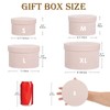 GnFlus Round Gift Boxes with Lids for Presents Set of