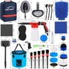 AUTODECO 38Pcs Car Wash Detailing Kit Cleaning Kits with Foam