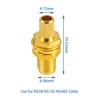 POBADY 10pcs SMA Connector SMA Female Bulkhead Crimp Connector for
