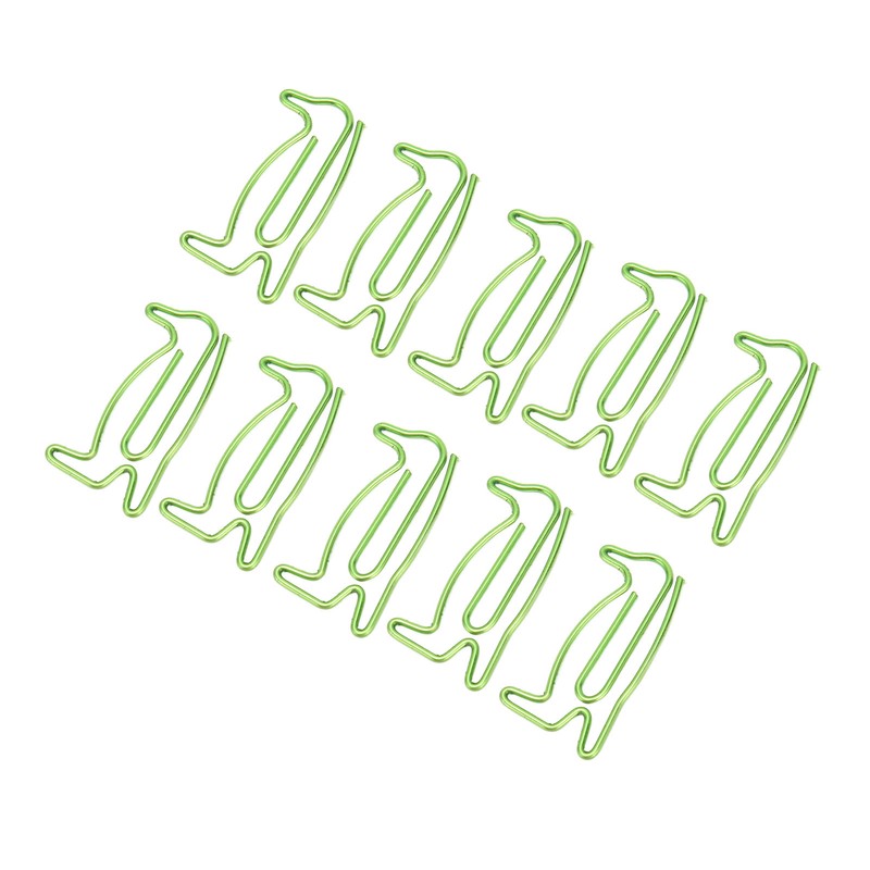 100Pcs Paper Clips Cute Unique Penguin Shape Electroplating Process Lightweight