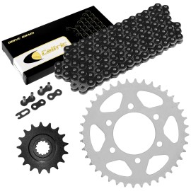 Kawasaki Black Drive Chain And Sprocket Kit for Kawasaki Ninja ZX-10R ZX1000D 2006 2007