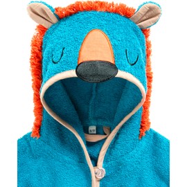 Playshoes Unisex Children's Dressing Gown Bathrobe, Green, 110 - 116