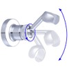 HIMREYLD Shower Head Holder Bracket Copper, Chrome Plated 360 Degrees