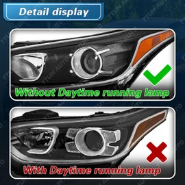 TTUN AUTO Headlights Assembly Compatible with 2019 2020 2021 Kia Forte Without Daytime Running Lamp Driver Side