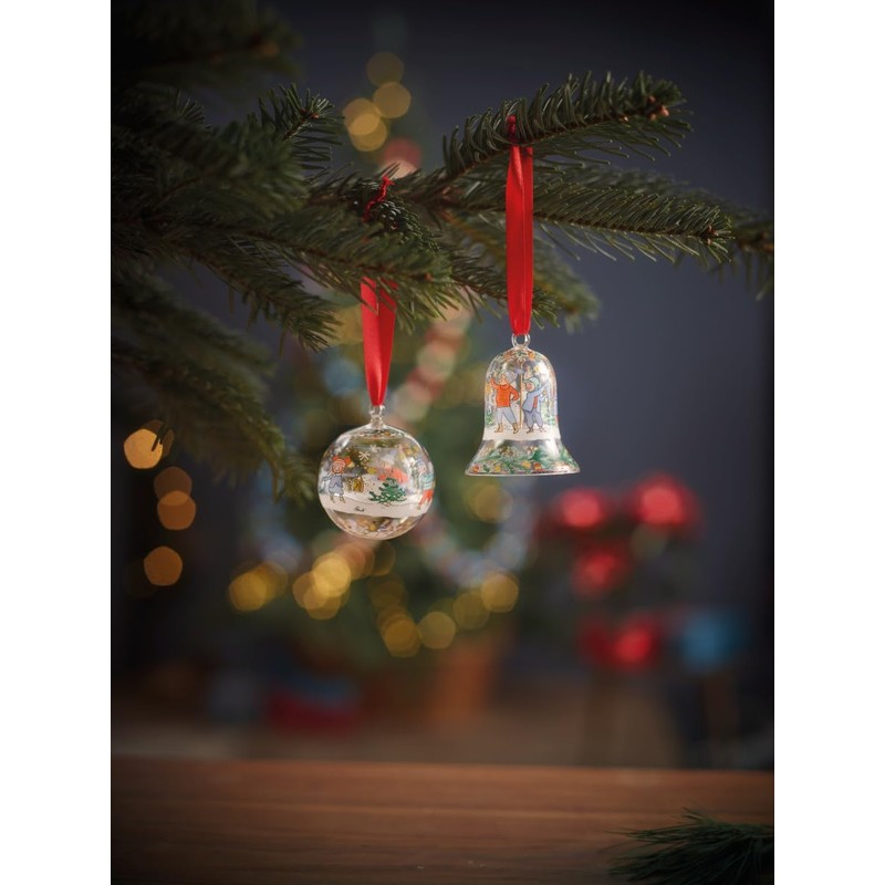 Hutschenreuther Glass Bell 2024 Christmas Lights 7 cm Crystal Bell,