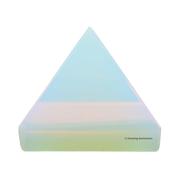 Opalite Pyramid Crystal Healing Stones - 1" Great Pyramid Figurine