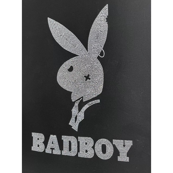 Unbranded Rhinestone Design "Bad boy" Iron On Transfer Hot Fix