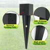 4 Pcs 4 "x 4 "Fence Post Anchors Ground Spike