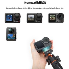 Mini Tripod for DJI Osmo Action 5 Pro/4/3, Osmo 360, 54 cm Portability Extension Rod for DJI Osmo 360, Osmo Action 5 Pro, Osmo Action 4, Osmo Action 3 - Osmo Action Accessories