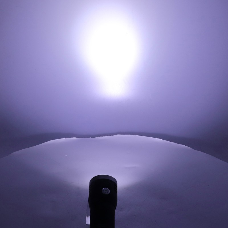 P50 Flashlight 3LED Long Range Flashlight 10000LM Stepless Dimming USB