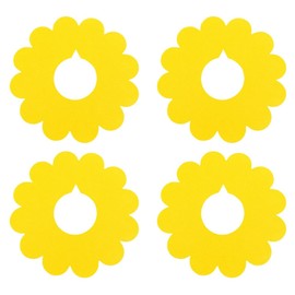 aloala Elizabeth Collar Dog Cat Kitten Small Dog Light Soft Lightweight Felt Cloth (4 Yellow XS )