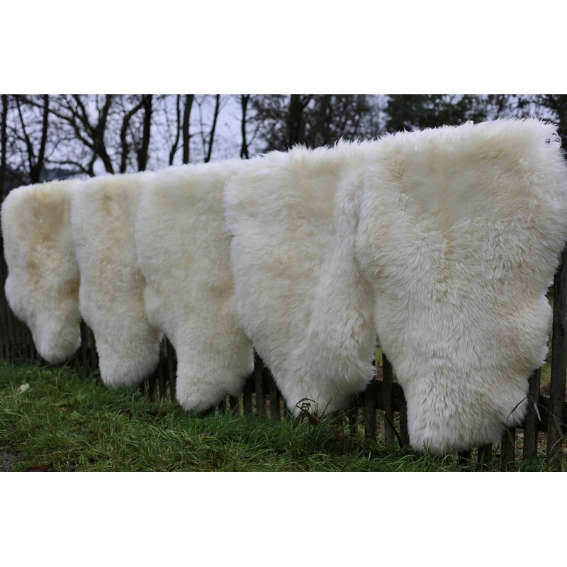 Bayern Fell Lambskin Champagne 120-130 cm Real Merino Sheepskin Cuddly