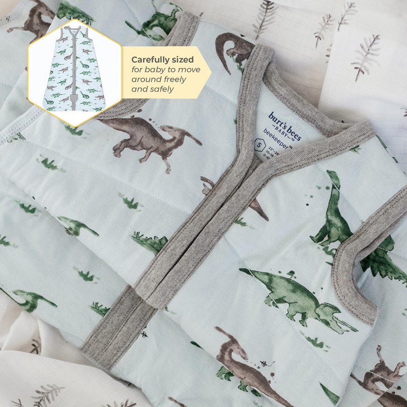 Burt's Bees Baby Beekeeper Wearable Blanket Winter, Organic Cotton Swaddle