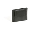 Money Clip Wallet with coin compartment LEAS, Genuine Leather, black