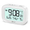 Geevon Alarm Clock for Bedroom, Small Digital Atomic Clock for