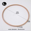Wooden Hoops for Crafts, Round Wall Dangling Crafts, Set of