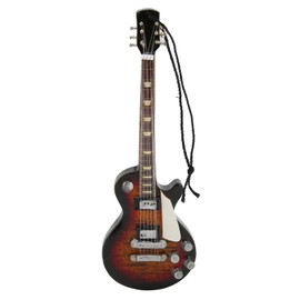 Miniature Electric Guitar Model Exquisite Wooden Guitar Ornament for Music Festival Wedding Party Decoration
