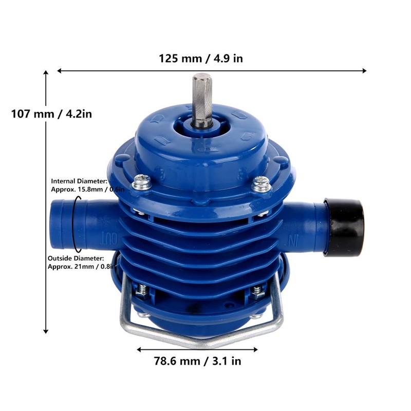 Hand Drill Pump, Mini Self Priming Plastics Hand Electric Drill,