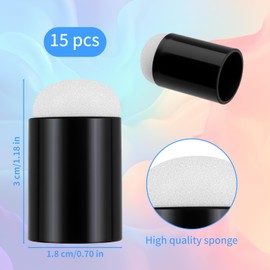 Finger Sponge Daubers - 10PCS Soft Finger Painting Sponge & Face Paint Sponges for Craft Drawing, Card Making, Stamping, Ink Projects | DIY Painting Sponges Set