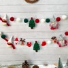 SUPERFINDINGS 9Pcs 9 Styles Wool Felt Christmas Decorations Set Felting