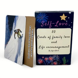 IgnisRock Stress Relief Affirmation Cards, Empowering Positive Statements for Anxiety Management, 50 Motivational Cards to Building Emotional Resilience and Inner Peace