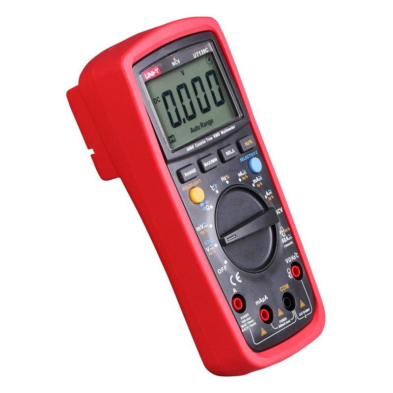 UNI-T 7720154 UT139 Series True RMS Digital Multimeter, Red/Grey