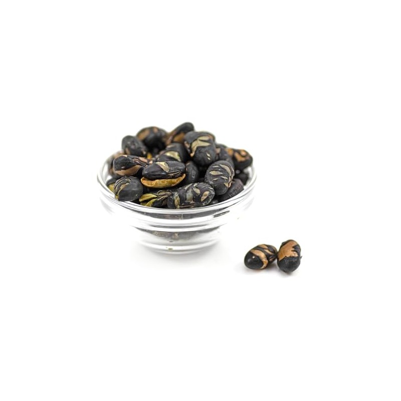 Sussex Wholefoods Roasted & Salted Black SOYA Beans 500g