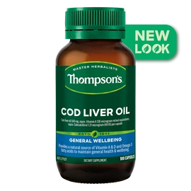 Thompsons Cod Liver Oil 100 Capsules