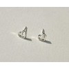 [Anna Flair] [SILVER925] TINY LINE HEART EARRINGS AE223001 Tiny Line