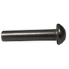 1/8" Diameter X 1/2" Length Solid Steel Round Head Rivet,