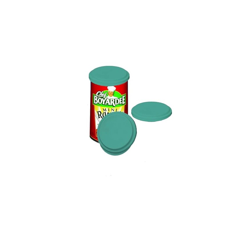 Canned Food Saver Cap 3pack, Fits Multisize Cans, Reusable, Plastic,