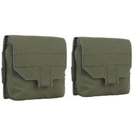 Tactical Pouch Military Molle EDC Utility Belt Pouches Small Admin Dog Bag Accessories Mini Waist Pack Organizer Pouch Coin Purse Keychain Pocket Credit Card Holder (RG)