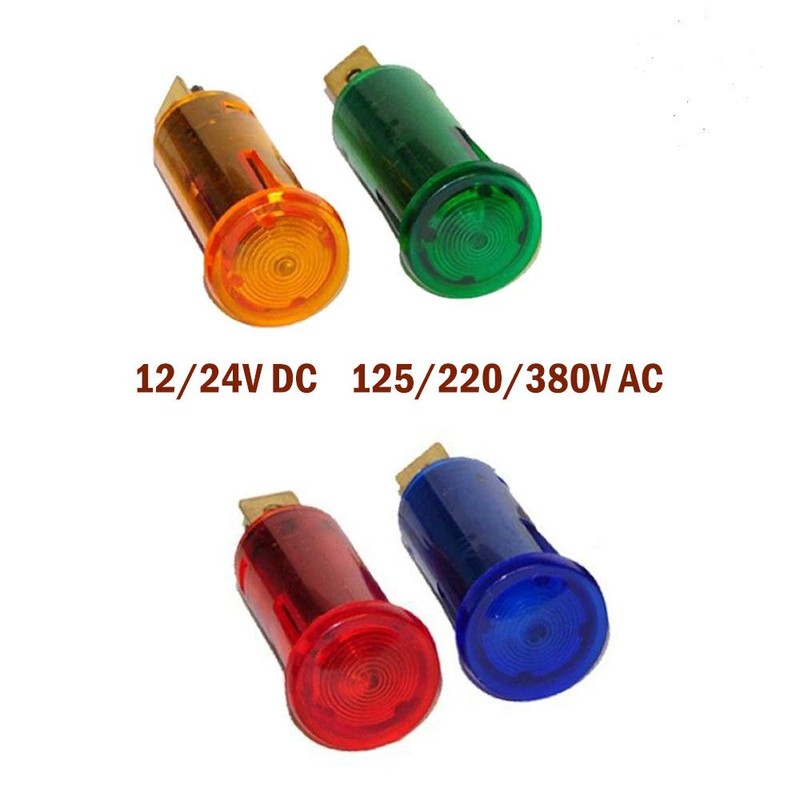 tooloflife Indicator Light Indicator Light LED Yellow 12.5 mm Metal