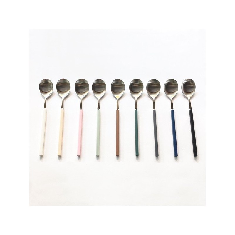 Bogen Pino Silver Spoon and Chopstick Set (9 Colors) /