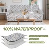 ALIECOM 100% Waterproof Loveseat Covers for 2 Cushion Couch Pet