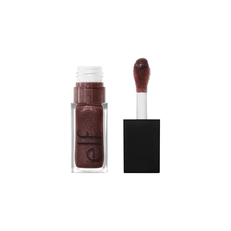 e.l.f. Glow Reviver Plumping Lip Oil Espresso Tonic - cool