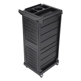 Rolling Trolley Cart Beauty Barber Carts Hair Salon Storage Cabinet Lockable Design 7Layer with 4Universal Wheels Easy to Move for Nail Salons Spas Stores Cosmetic (Black)